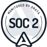 Drata SOC 2 Badge SOC 2 Monitoring by Drata